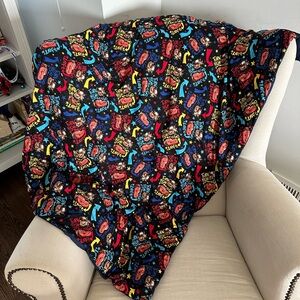 Colorful Cartoon Print Blanket